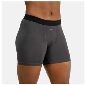 Woxer Baller Flex Asphalt Grey Recycled Polyester Boxer Briefs Medium